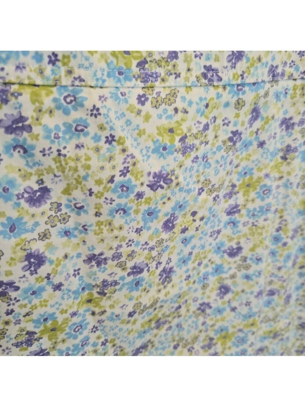 Chaus Purple Green and Blue Floral Mini Skirt - Picture 9 of 9